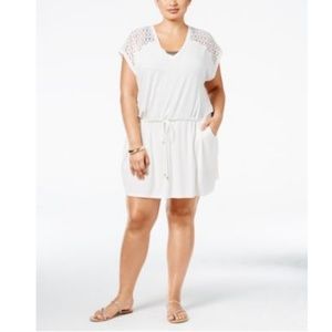 Calvin Klein Plus Size Crochet-Trim Cover-…